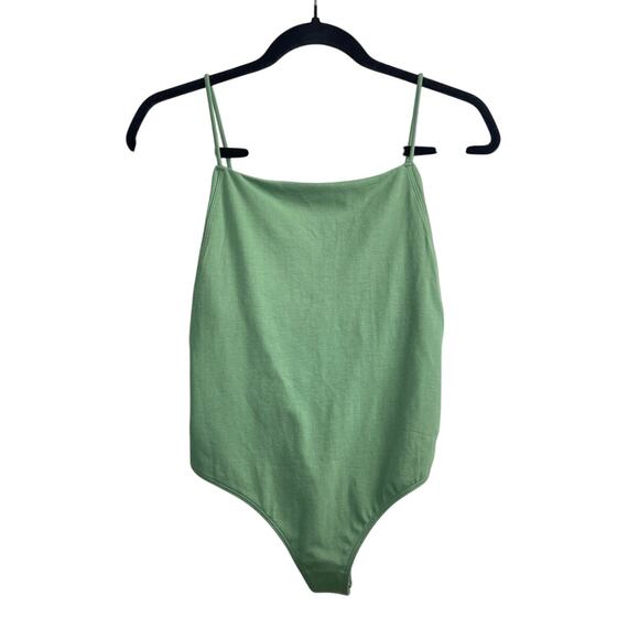 Free People Intimately Olive Green Bodysuit Women’s Size Medium - Picture 1 of 6